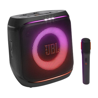 JBL Partybox Encore 2 fekete Bluetooth hangszóró vezeték nélküli mikrofonnal