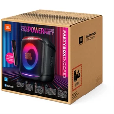JBL Partybox Encore 2 fekete Bluetooth hangszóró vezeték nélküli mikrofonnal