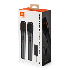 JBL Partybox vezeték nélküli fekete mikrofon (2db)