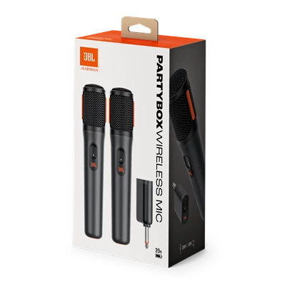 JBL Partybox vezeték nélküli fekete mikrofon (2db)