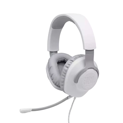 JBL Quantum 100 fehér gamer headset