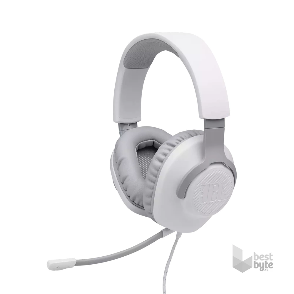 JBL Quantum 100 fehér gamer headset