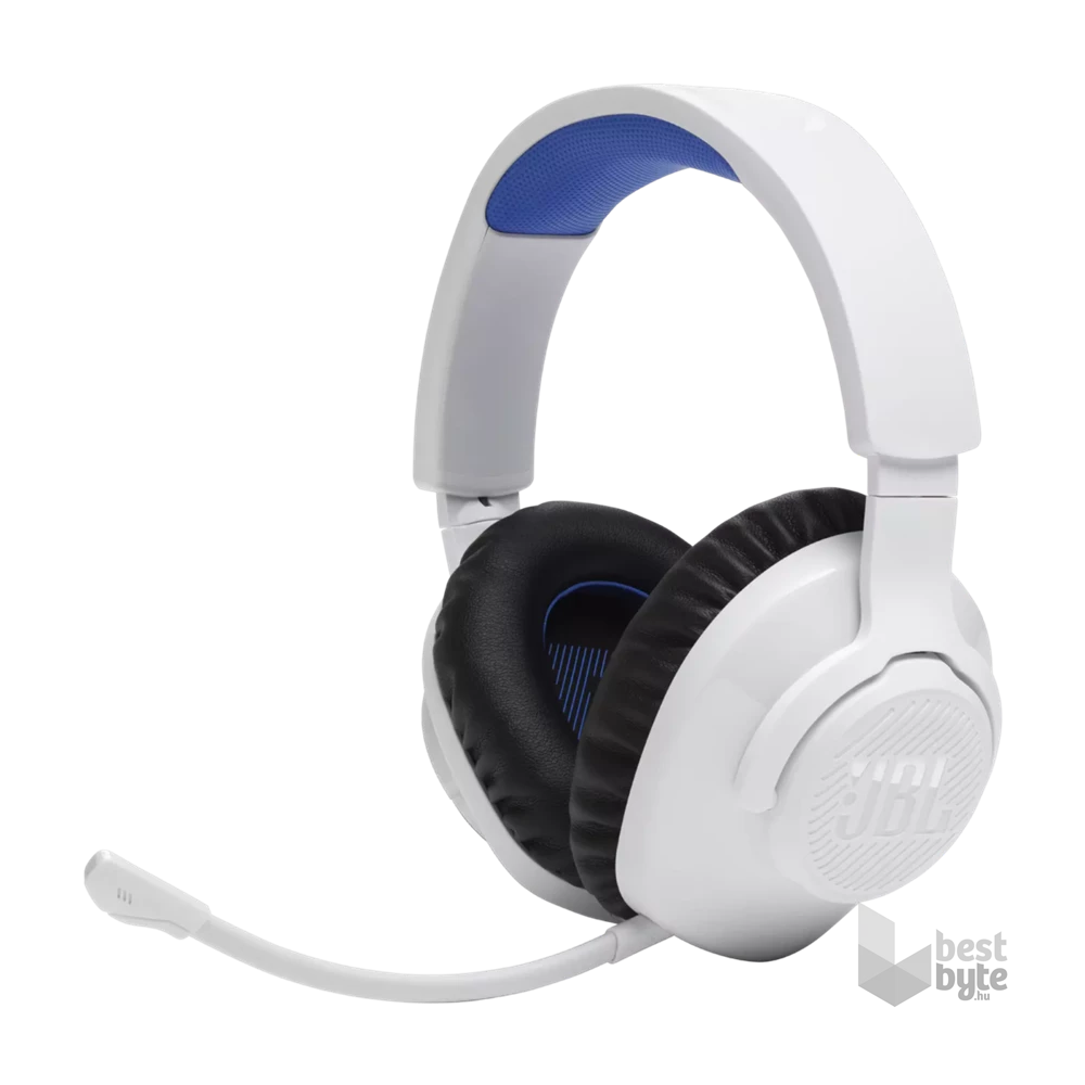 JBL Quantum 360 vezeték nélküli fehér/kék gamer headset