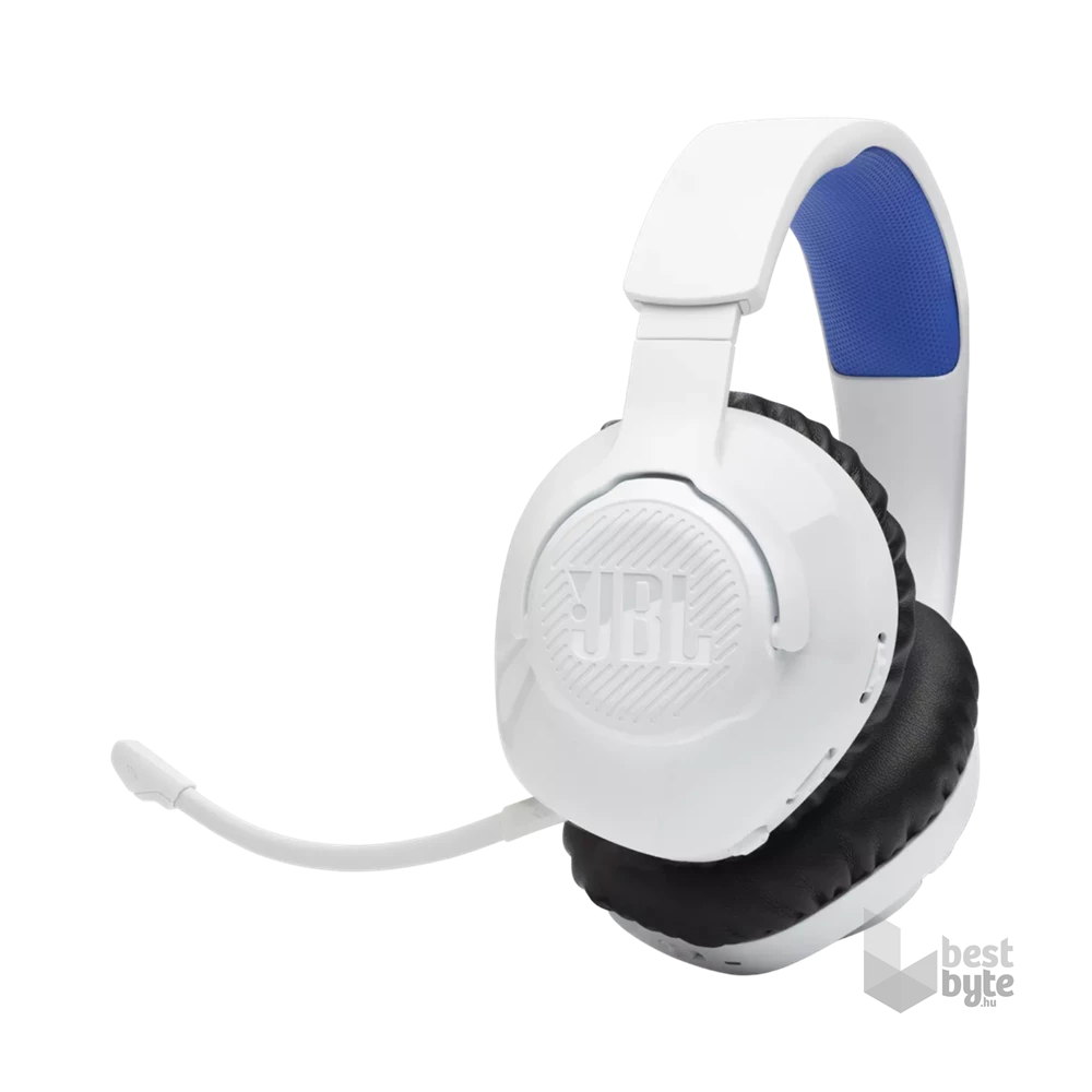 JBL Quantum 360 vezeték nélküli fehér/kék gamer headset