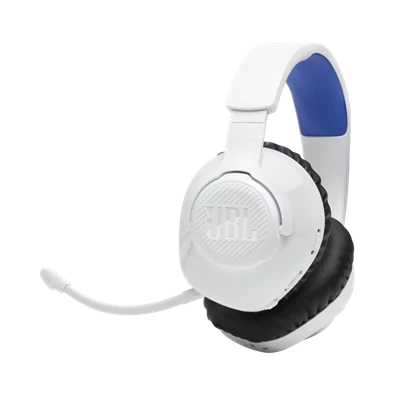 JBL Quantum 360 vezeték nélküli fehér/kék gamer headset