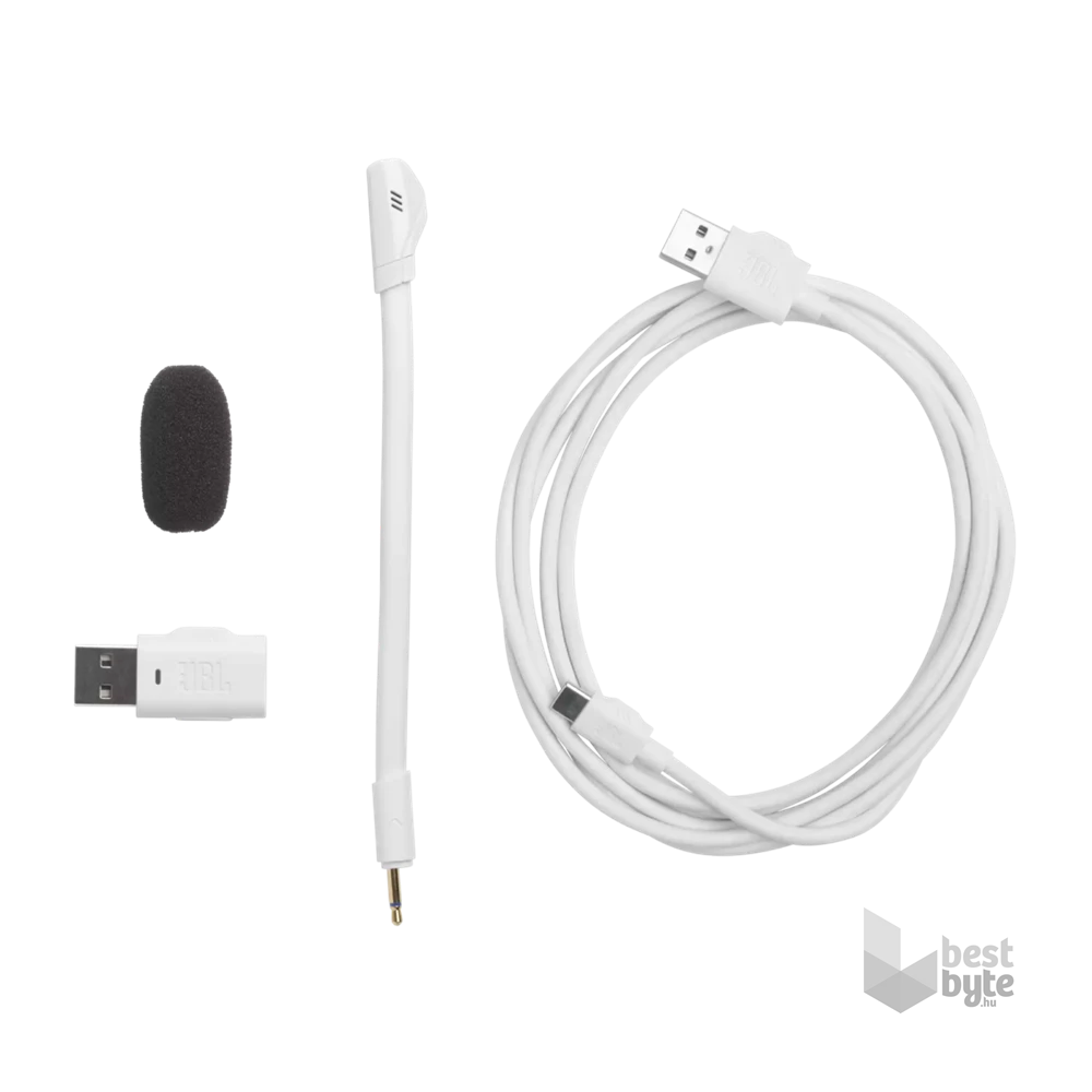 JBL Quantum 360 vezeték nélküli fehér/kék gamer headset