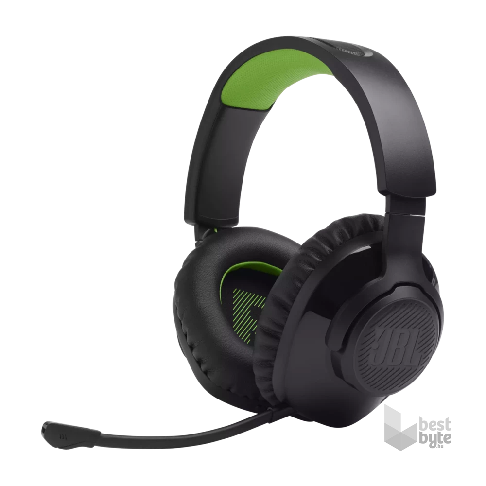 JBL Quantum 360 vezeték nélküli fekete/zöld gamer headset