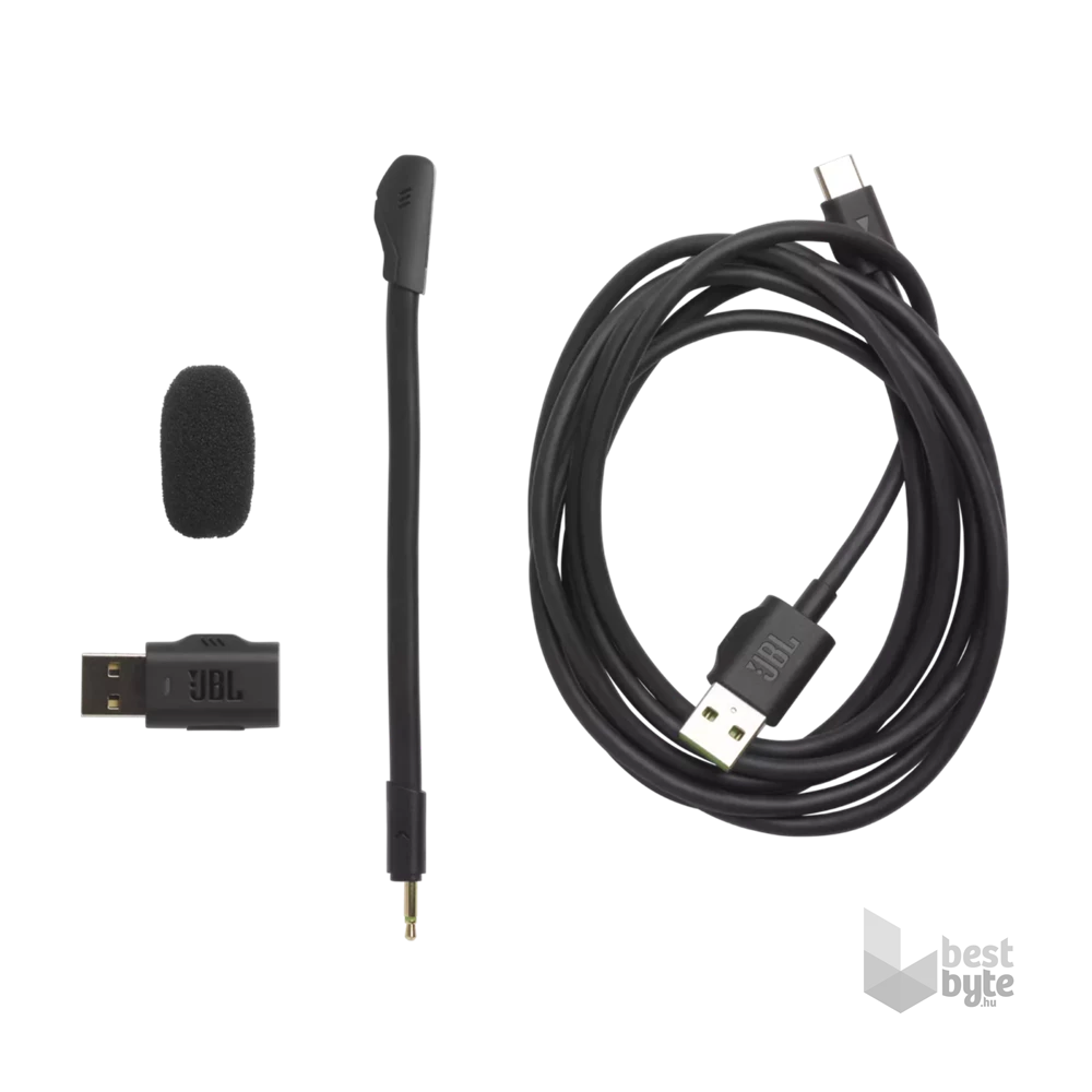 JBL Quantum 360 vezeték nélküli fekete/zöld gamer headset