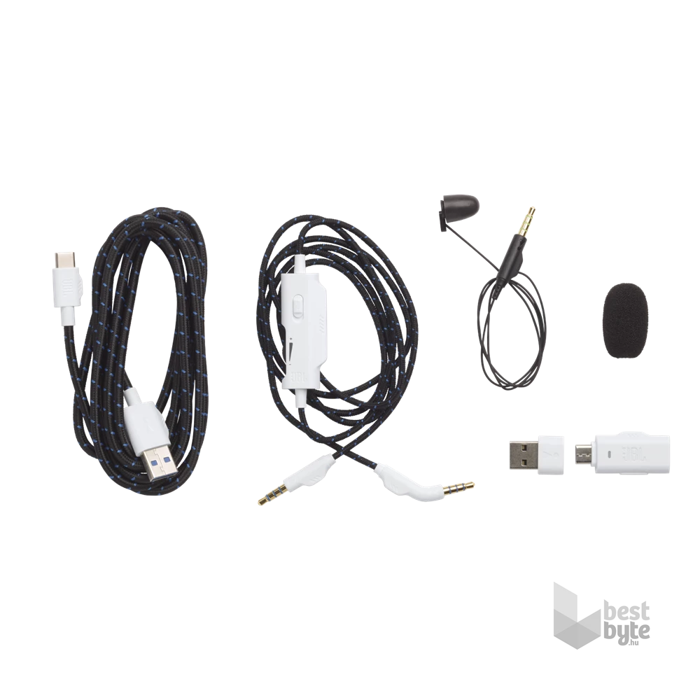 JBL Quantum P 910 WL vezeték nélküli fehér-kék gamer headset
