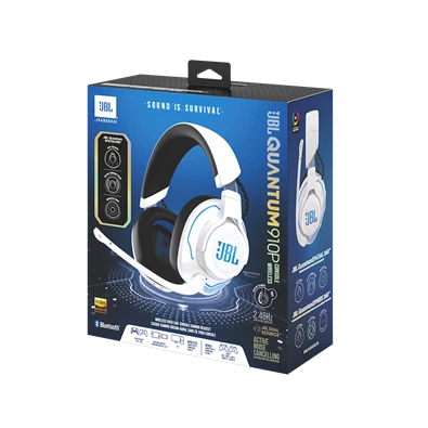 JBL Quantum P 910 WL vezeték nélküli fehér-kék gamer headset
