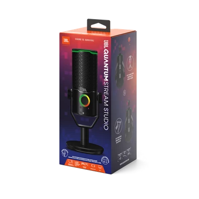 JBL Quantum Stream Studio USB fekete streaming mikrofon