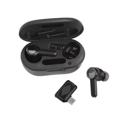 JBL Quantum True Wireless Bluetooth fekete zajszűrős gamer fülhallgató