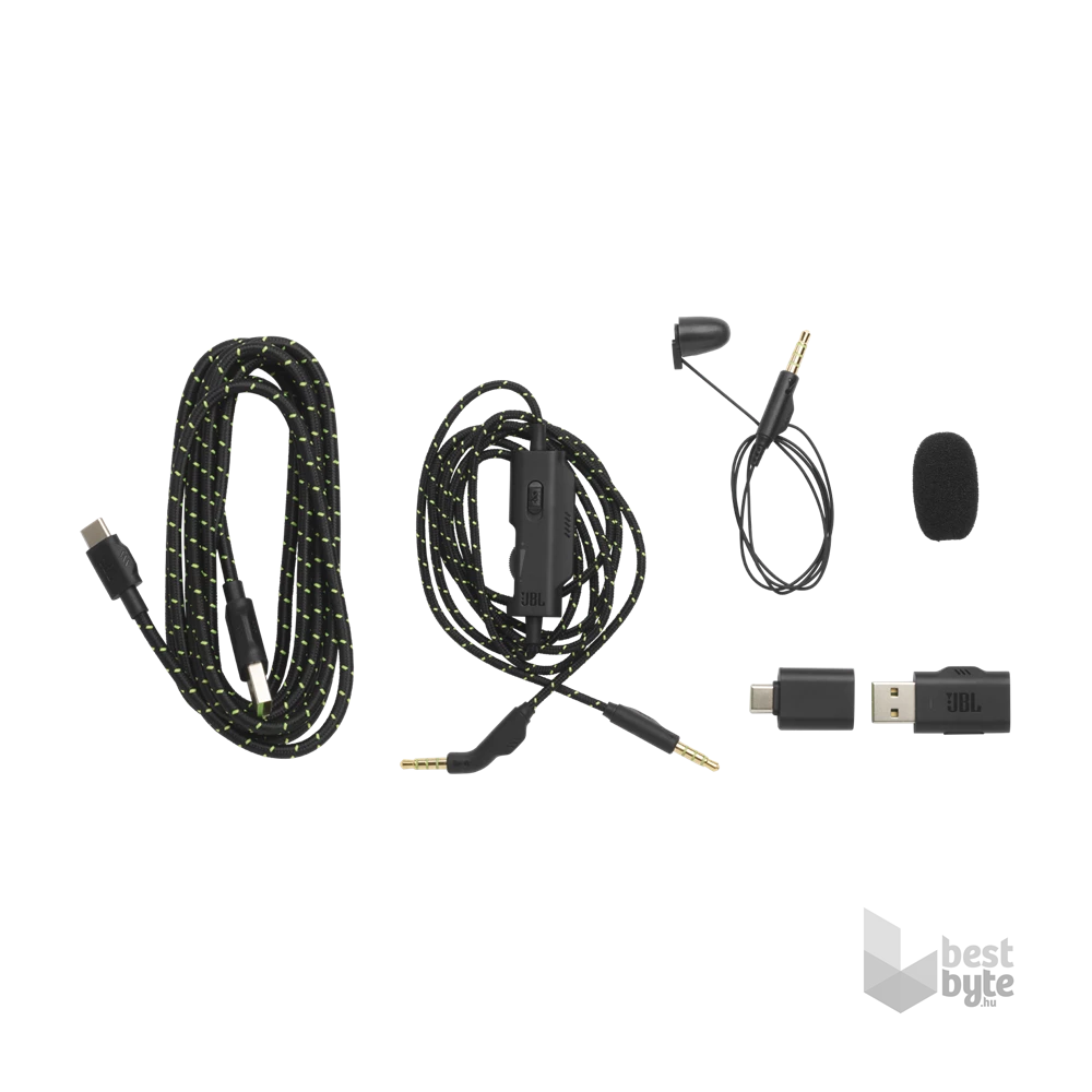 JBL Quantum X 910 WL vezeték nélküli fekete-zöld gamer headset