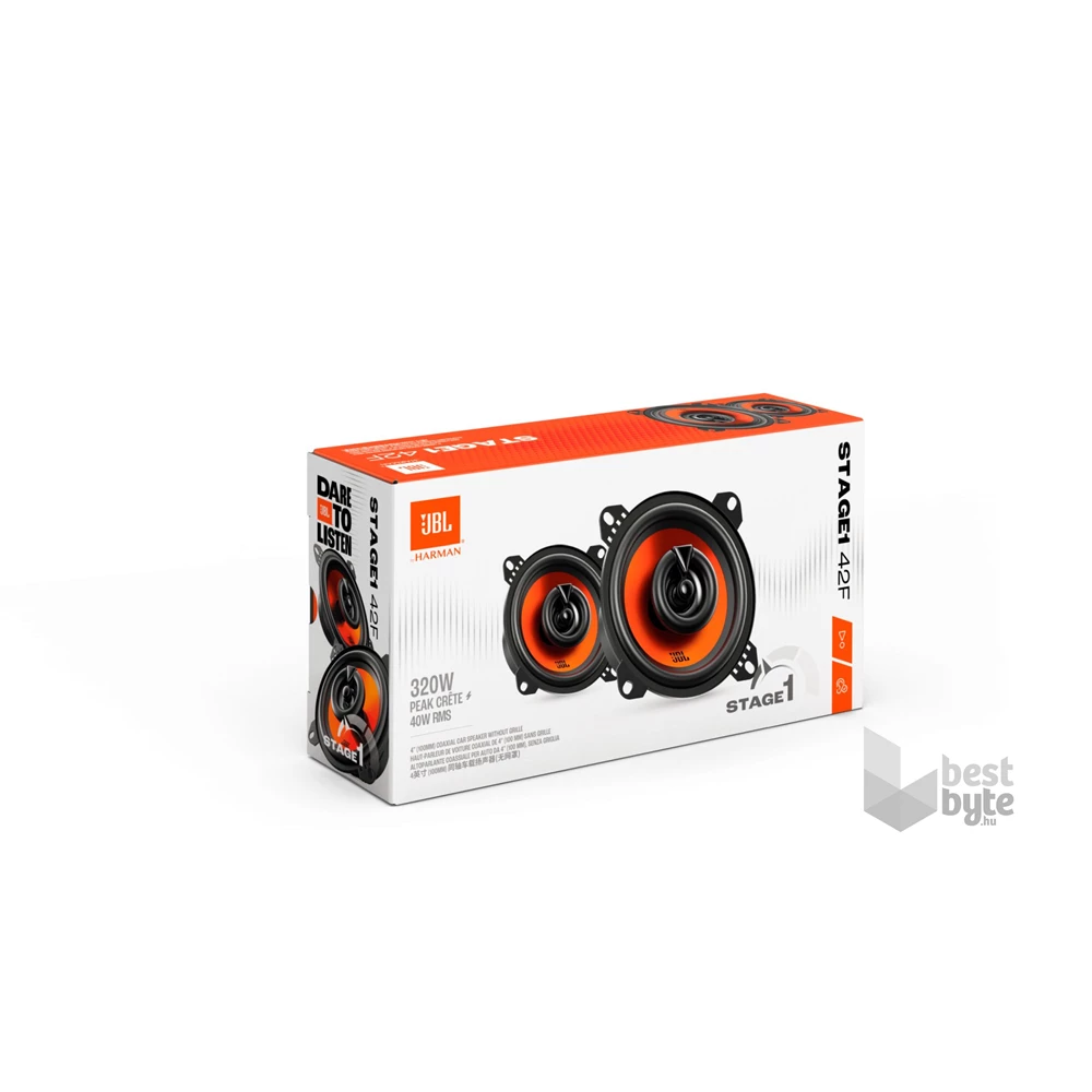 JBL STAGE142F 10 cm-es 2 utas autó hangszóró pár rács nélkül