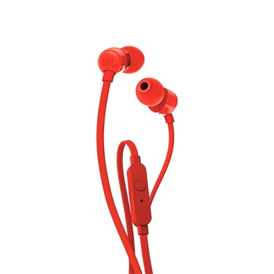 JBL T110RED piros mikrofonos fülhallgató