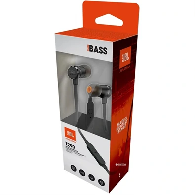 JBL T290BLK fekete fülhallgató