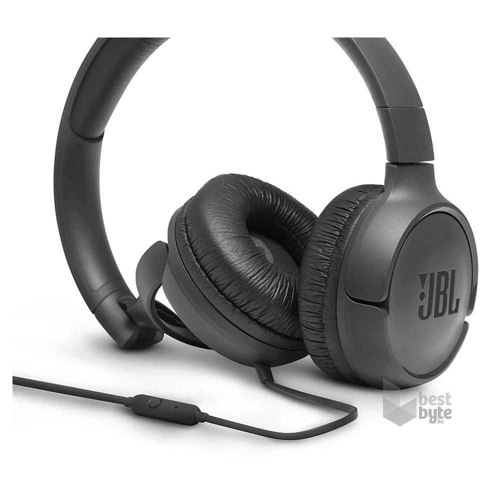 JBL T500BLK mikrofonos fekete fejhallgató