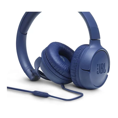 JBL T500BLU mikrofonos kék fejhallgató