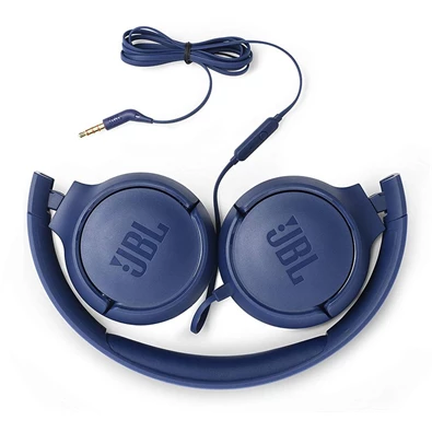 JBL T500BLU mikrofonos kék fejhallgató