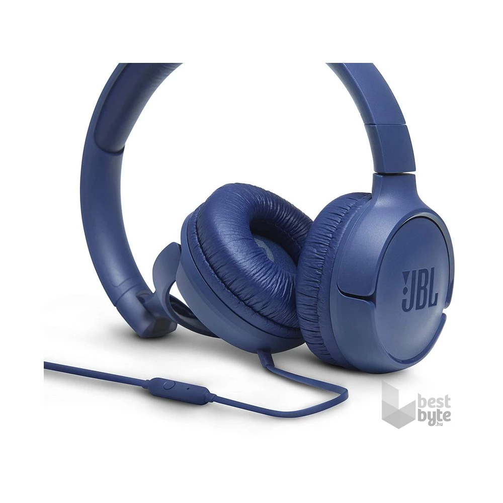 JBL T500BLU mikrofonos kék fejhallgató