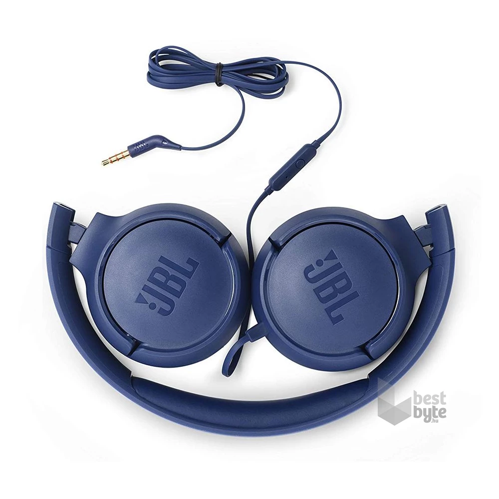 JBL T500BLU mikrofonos kék fejhallgató