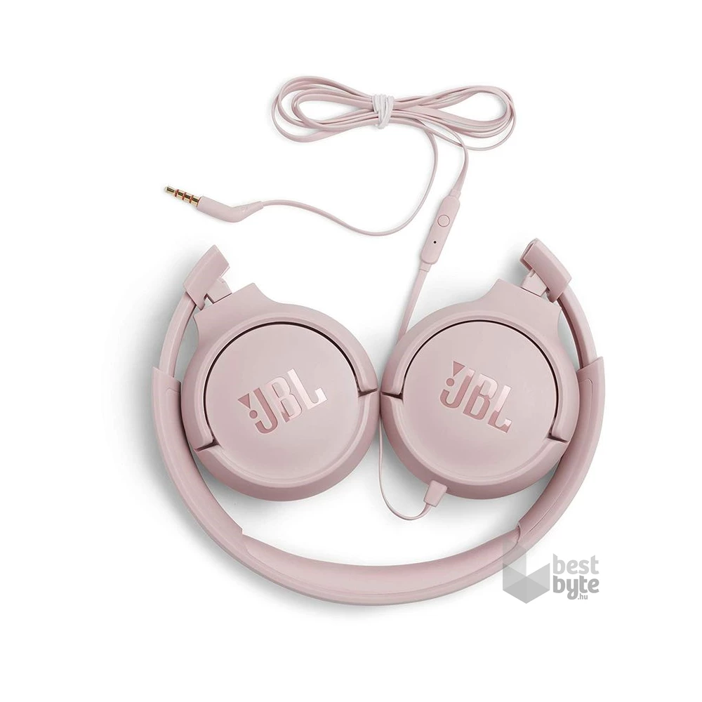 JBL T500PIK mikrofonos rózsaszín fejhallgató