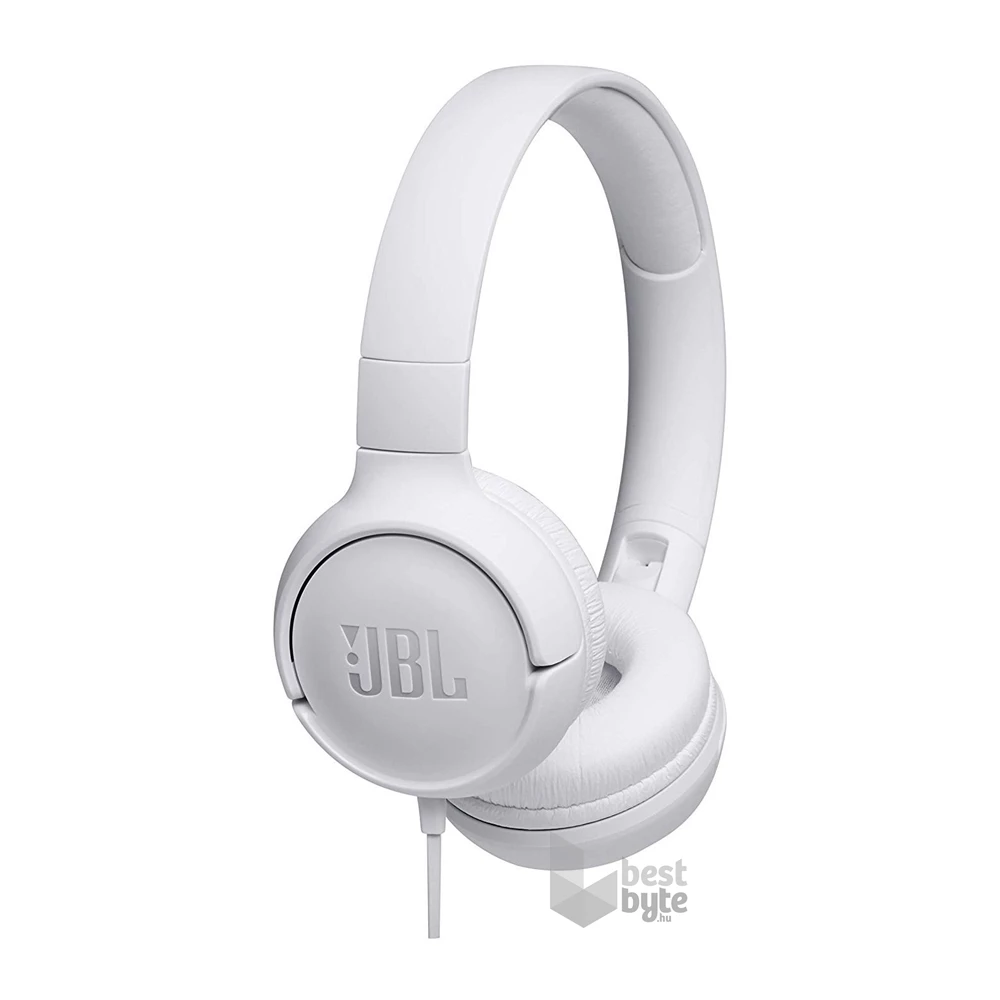 JBL T500WHT mikrofonos fehér fejhallgató