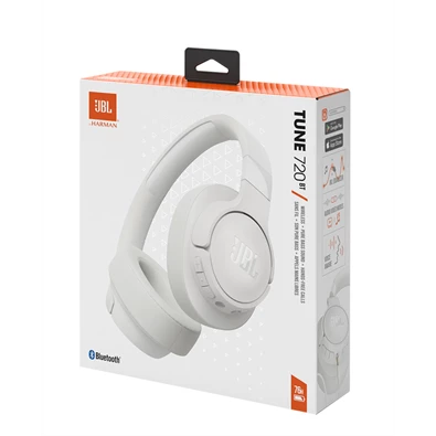 JBL T720BTWHT Bluetooth fehér fejhallgató