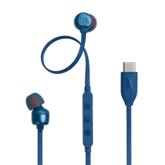 JBL T 310 C BLU vezetékes USB C mikrofonos kék fülhallgató