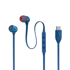 JBL T 310 C BLU vezetékes USB C mikrofonos kék fülhallgató