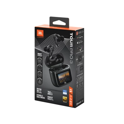 JBL Tour Pro 3 True Wireless Bluetooth zajszűrős fekete fülhallgató