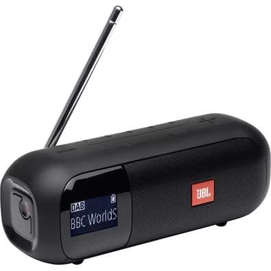 JBL Tuner2 fekete hordozható Bluetooth FM/DAB rádiós hangszóró