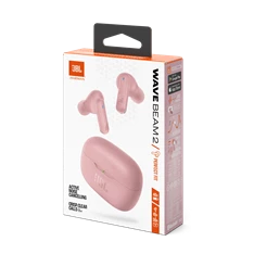 JBL Wave Beam 2 True Wireless Bluetooth aktív zajszűrős pink fülhallgató
