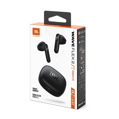JBL Wave Flex 2 True Wireless Bluetooth fekete fülhallgató