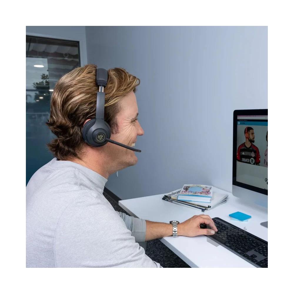 JLab GO Work Gen 2 vezeték nélküli szürke Bluetooth headset