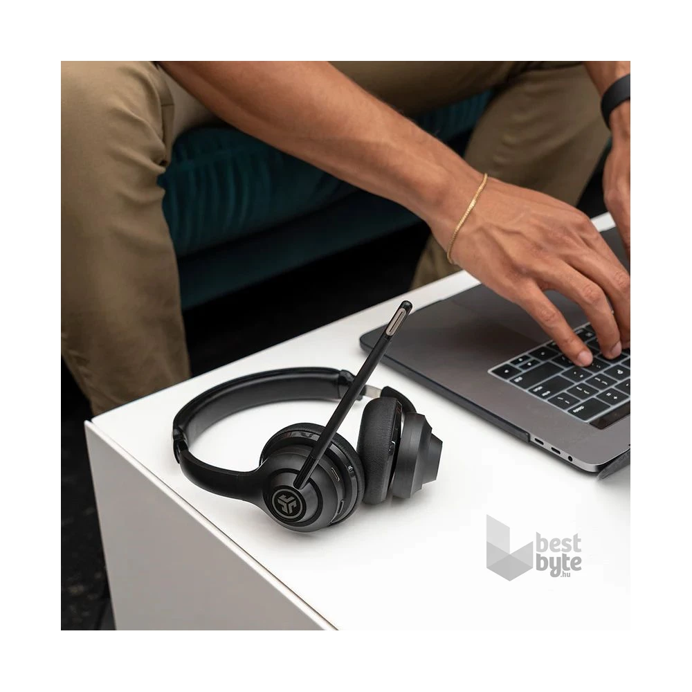 JLab GO Work vezeték nélküli fekete Bluetooth headset