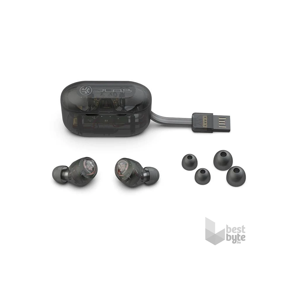 JLab Go Air Pop True Wireless Bluetooth átlátszó fülhallgató