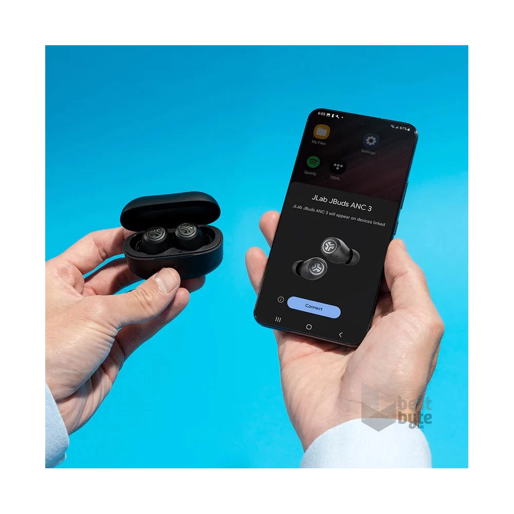 JLab JBuds ANC True Wireless Bluetooth fekete fülhallgató