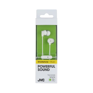 JVC HA-FR15W mikrofonos jack fehér fülhallgató