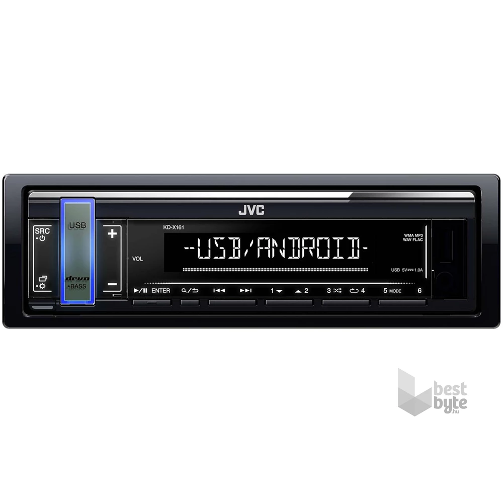 JVC KD-X161 mechanika nélküli autóhifi fejegység