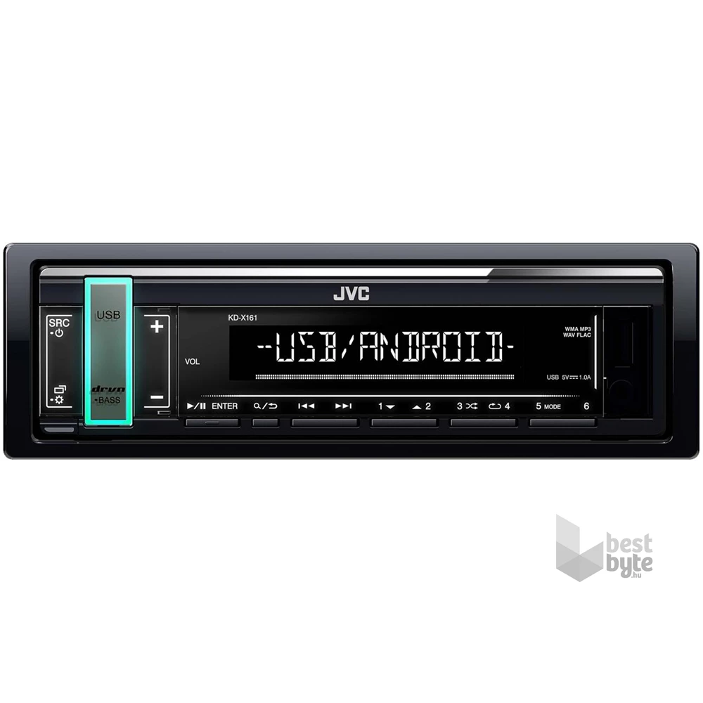 JVC KD-X161 mechanika nélküli autóhifi fejegység