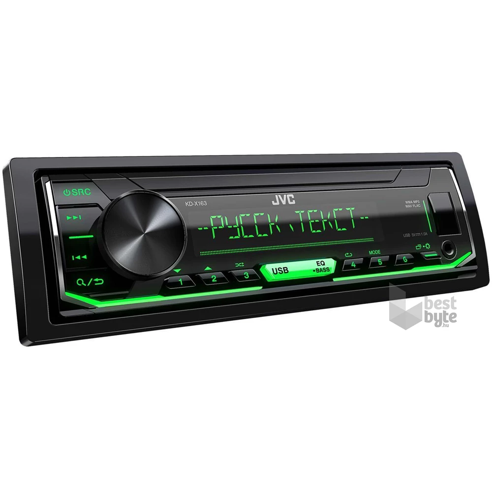 JVC KD-X163 USB/AUX mechanika nélküli autóhifi fejegység