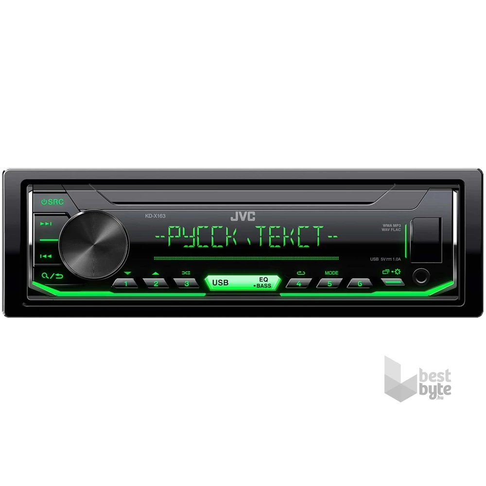 JVC KD-X163 USB/AUX mechanika nélküli autóhifi fejegység