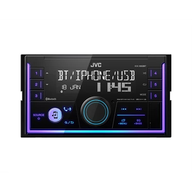 JVC KW-X850BT 2DIN Bluetooth/USB/AUX mechanika nélküli autóhifi fejegység