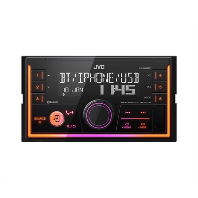 JVC KW-X850BT 2DIN Bluetooth/USB/AUX mechanika nélküli autóhifi fejegység