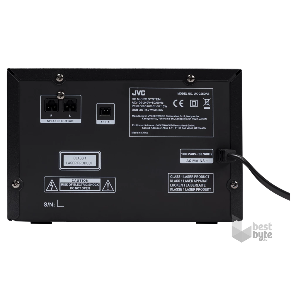 JVC UX-C25DAB fekete mikro hifi