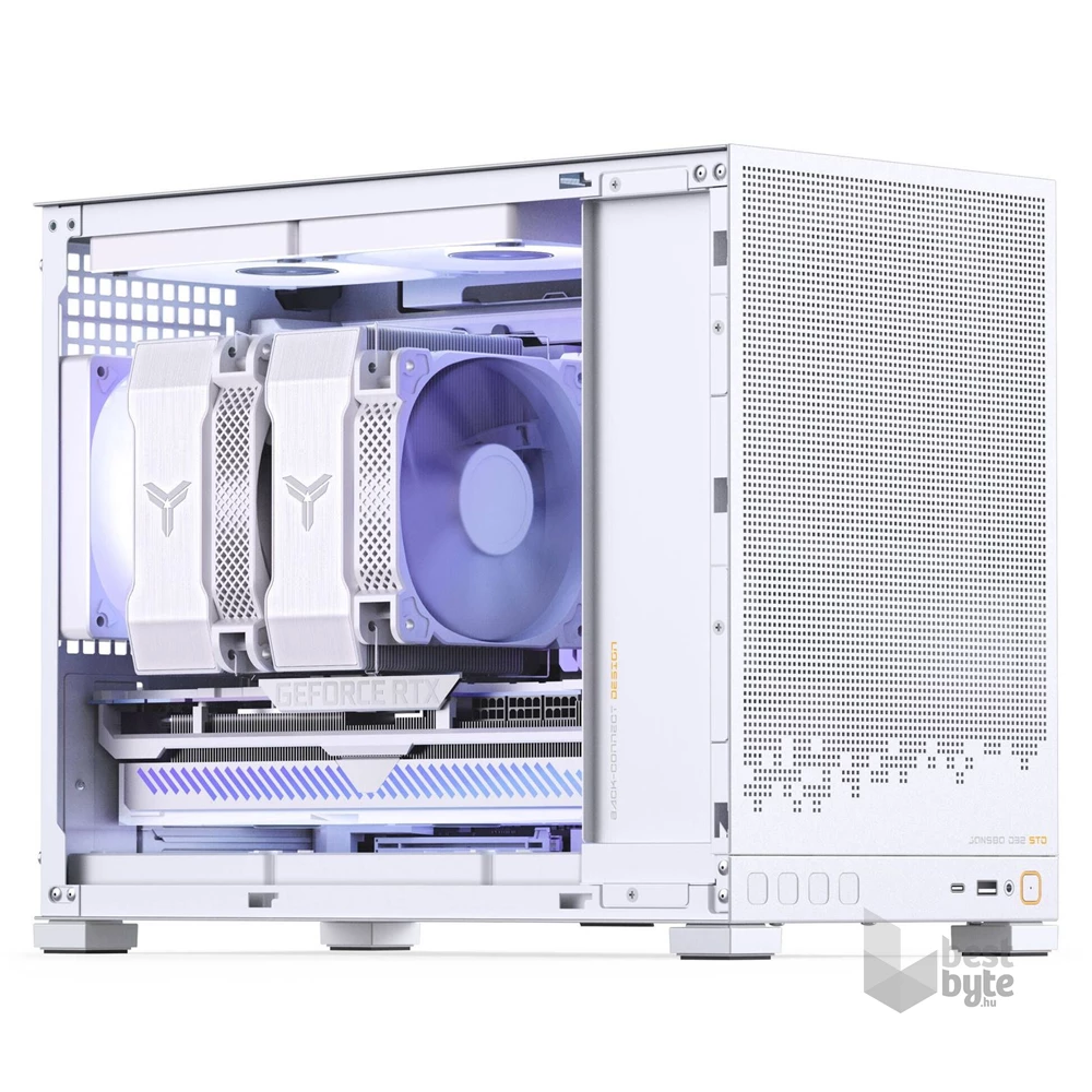 Jonsbo D32 STD Mesh mATX fehér ház