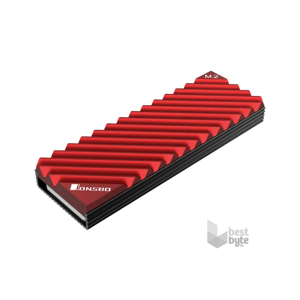 Jonsbo M.2-3 NVMe piros SSD hűtőborda