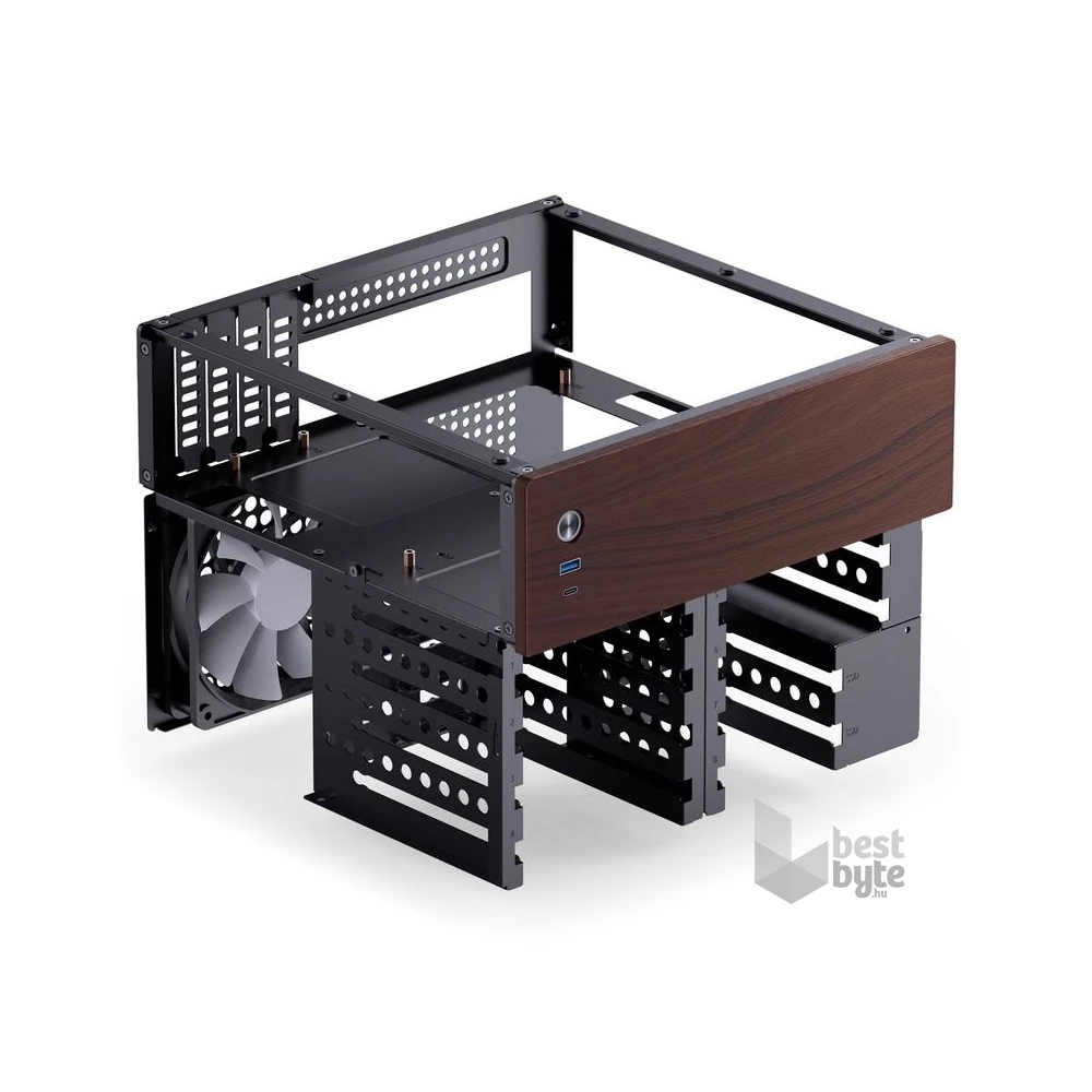 Jonsbo N4 NAS ház mATX fekete ház