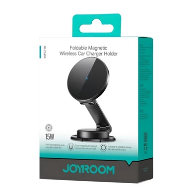 Joyroom JR-ZS408_B 15W univerzális fekete autós tartó és töltő